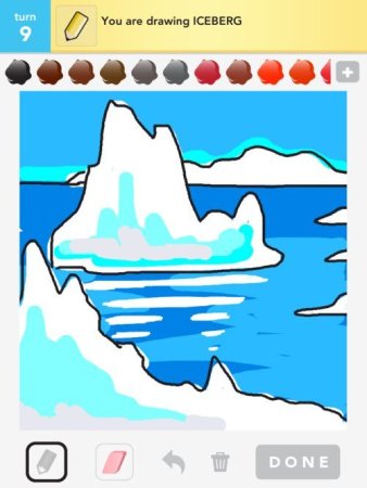 Айсберг рисунок легкий