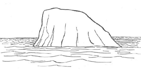 Ледник рисунок карандашом