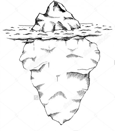 Айсберг рисунок