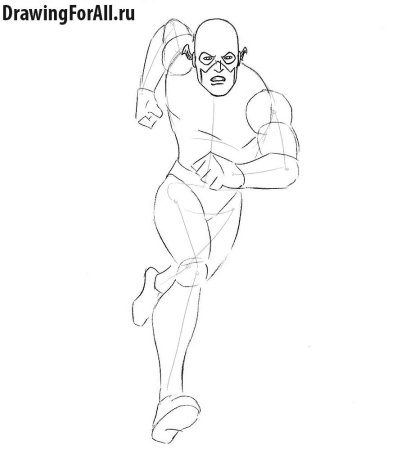 Поэтапный рисунок флеша