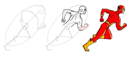 Рисуем супергероев поэтапно