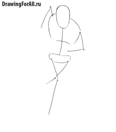 Рисунок флеша супергероя