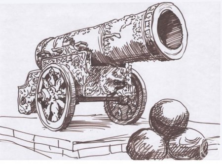 Царь пушка гравюра