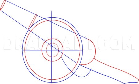 Старинная пушка арт