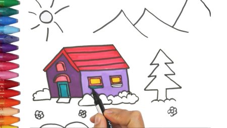 Дома для рисования для малышей