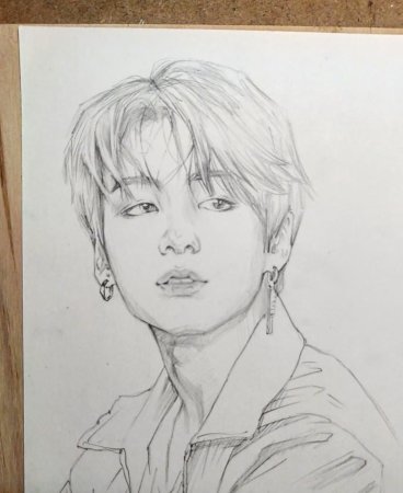 Чон Чонгук набросок