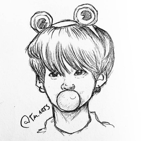 Раскраски Чонгук из BTS