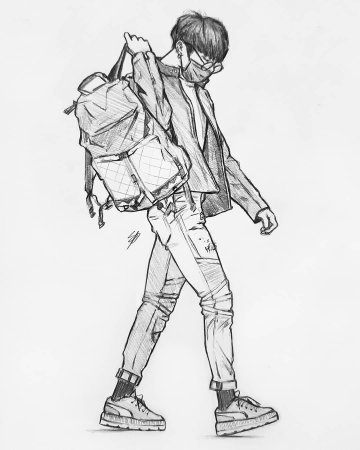 Наброски БТС В полный рост