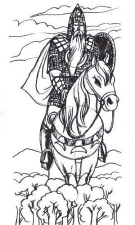 Иллюстрация к былине Святогор богатырь для детей