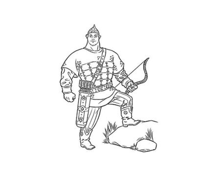 Рыцарь рисунок карандашом