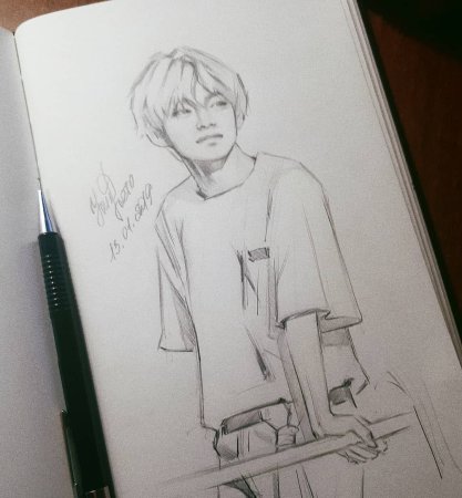 Ким Тэхен скетч