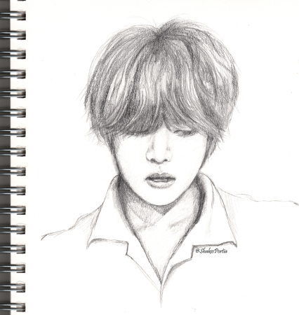 Тэхён БТС портрет