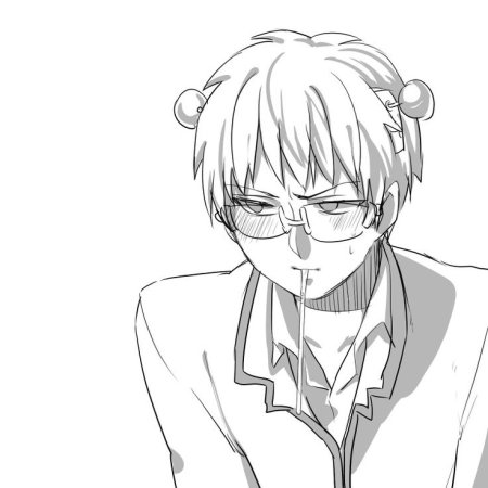 Сайки Кусуо черно белый