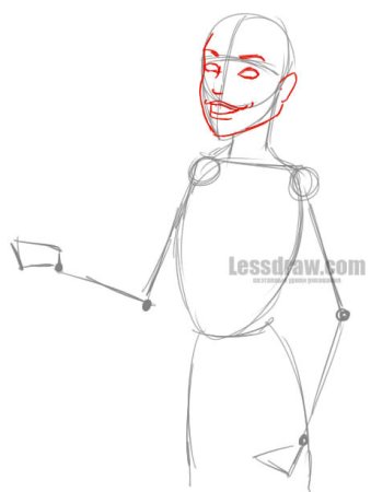 Учитель у доски рисунок