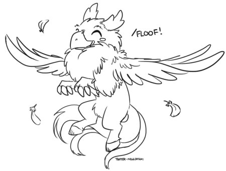 Гиппогриф раскраска