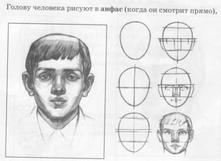 Этапы рисования портрета 6 класс
