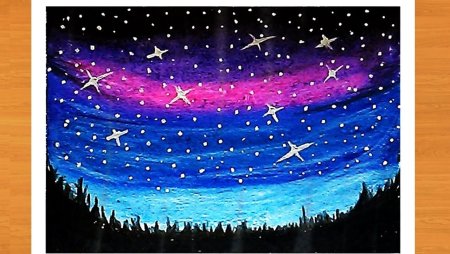 Этапы рисования пейзажа