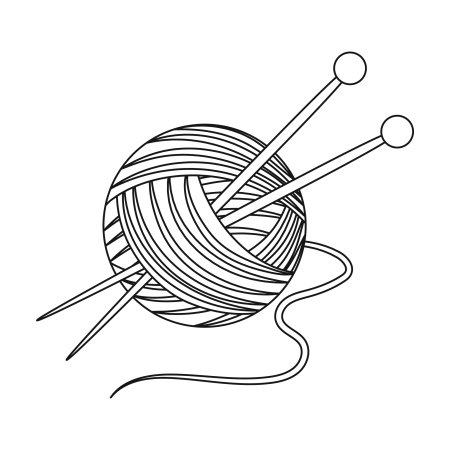 Раскраска клубок ниток