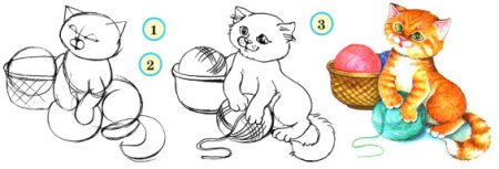 Поэтапные рисунки циркулем