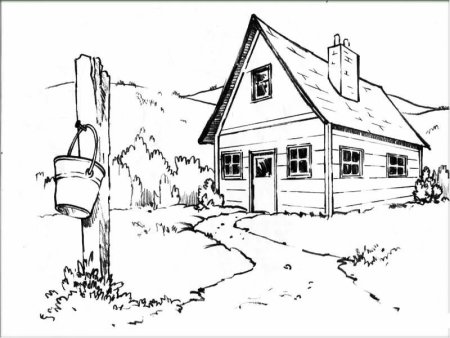 Этапы рисования пейзажа