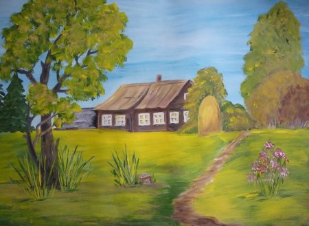 Избушка рисунок