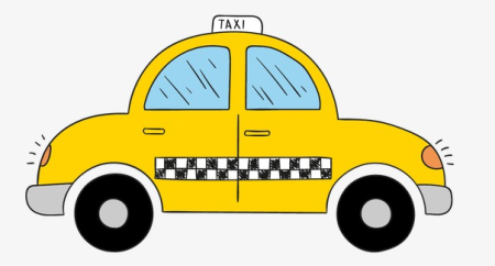 Такси рисунок