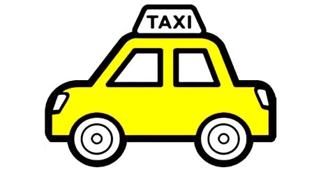 Такси детский рисунок