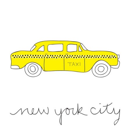 Такси рисунок карандашом