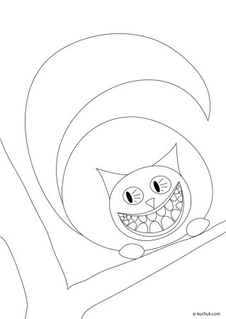 Фотографию рисунок Чеширского кота