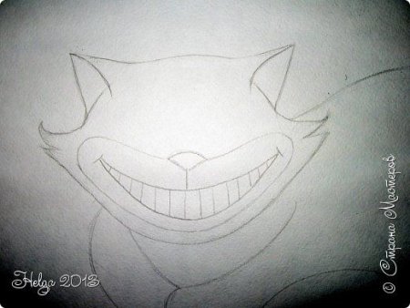 Улыбка Чеширского кота вышивка