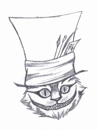 Алиса в стране чудес Чеширский кот рисунок