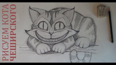 Чеширский кот для срисовки