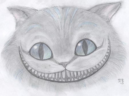 Чеширский кот черно белый