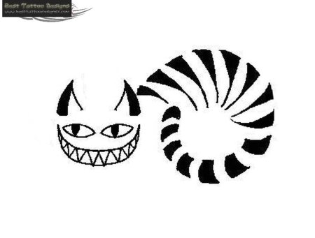 Эскизы Чеширский кот легкий