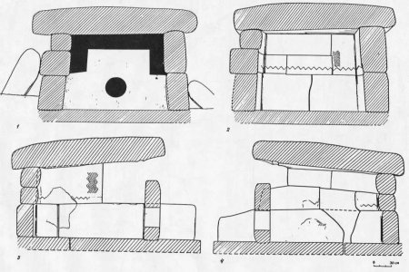Дольмен сооруженный из блоков и плит у горы Нексис