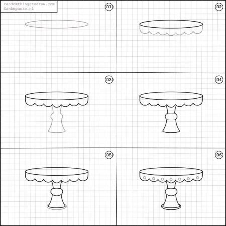 Схемы рисования мебели для дошкольников