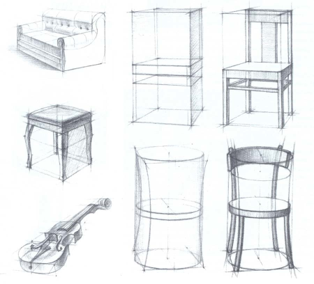 Нарисованная мебель