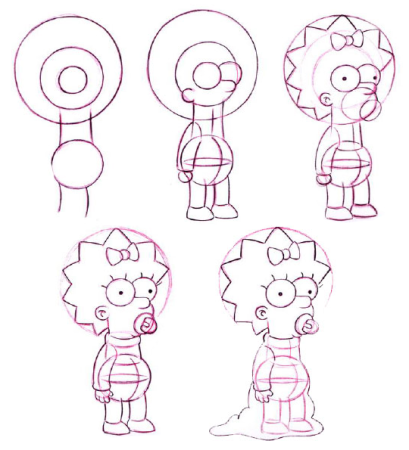 Как нарисовать Симпсонов поэтапно