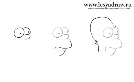 Гомер симпсон карандашом легко для начинающих