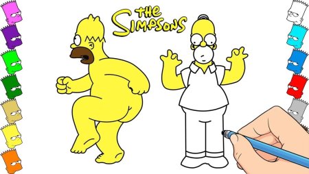 Симпсоны маркерами