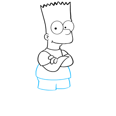 Барт симпсон порисовать