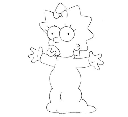 Мэгги симпсон эскиз