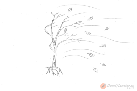 Поздняя осень рисование для дошкольников