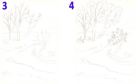 Осень карандашом