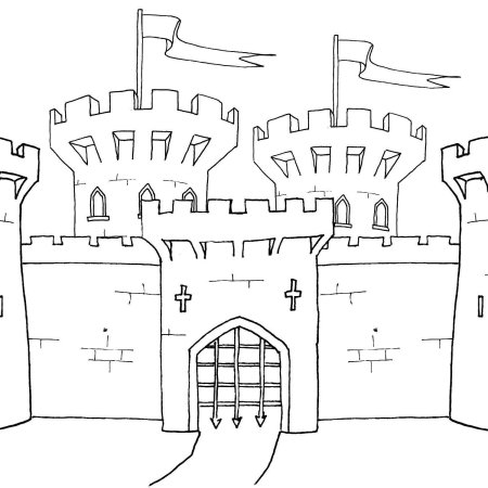 Замок карандашом