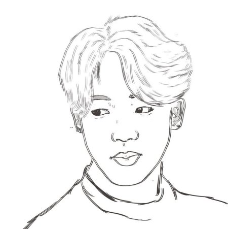 Раскраски BTS Чимин