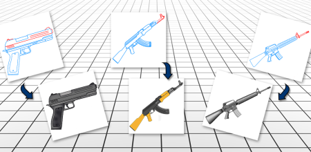 Как научиться рисовать оружие