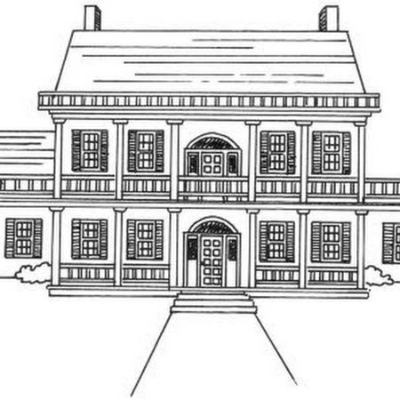 Эскиз дворянской усадьбы