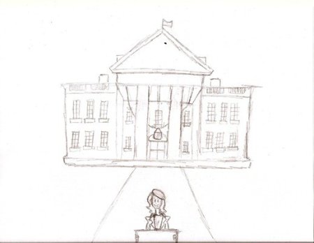 Усадьба карандашом легко