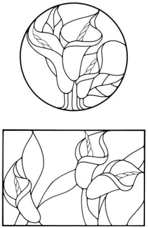 Витражи для раскрашивания детям